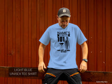 Load image into Gallery viewer, Personalized Bartending 101 T-shirt - Bartender T-shirt - Professional T-shirt - Barista Appreciation Gift - Gift for Bartender
