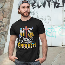 Load image into Gallery viewer, His Grace Is Enough | Black Tee Shirt

