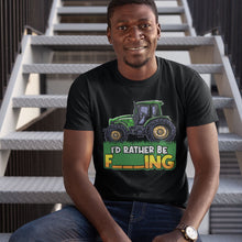 Load image into Gallery viewer, I&#39;d Rather Be Farming | Black Tee Shirt
