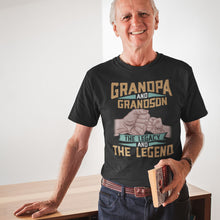 Load image into Gallery viewer, Grandpa Legend | Black Tee Shirt
