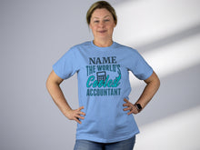 Load image into Gallery viewer, Personalized Coolest Accountant T-shirt - Accountant T-shirt - Professional T-shirt - Bookkeeper Appreciation Gift - Gift for Accountant
