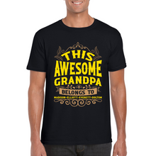 Load image into Gallery viewer, Awesome Grandpa | Black Tee Shirt
