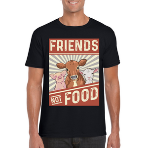 Friends Not Food | Black Tee Shirt