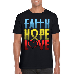 Faith Hope Love | Black Tee Shirt