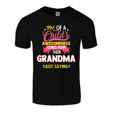 Load image into Gallery viewer, Awesome Grandkids | Black Tee Shirt
