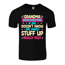 Load image into Gallery viewer, Grandma Knows | Black Tee Shirt
