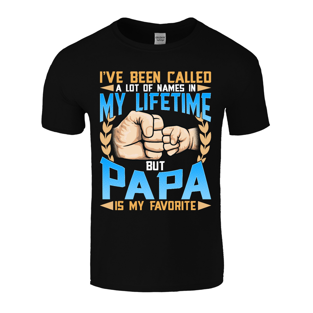 Papa | Black Tee Shirt