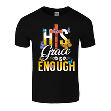 Load image into Gallery viewer, His Grace Is Enough | Black Tee Shirt
