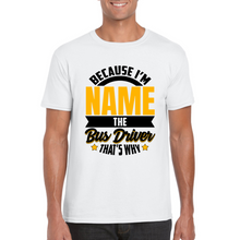 Load image into Gallery viewer, Personalized Bus Driver T-shirt - Driver T-shirt - Professional T-shirt - Bus Operator Appreciation Gift - Gift for Driver - Unisex T-shirt
