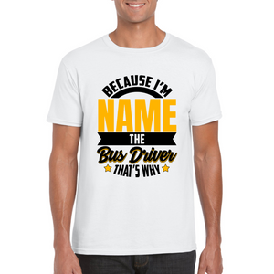 Personalized Bus Driver T-shirt - Driver T-shirt - Professional T-shirt - Bus Operator Appreciation Gift - Gift for Driver - Unisex T-shirt