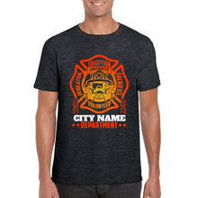 Load image into Gallery viewer, Personalized Fire Dept T-shirt - Firefighter T-shirt - Professional T-shirt - Firefighter Appreciation Gift - Gift for Firefighter
