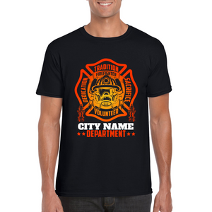 Personalized Fire Dept T-shirt - Firefighter T-shirt - Professional T-shirt - Firefighter Appreciation Gift - Gift for Firefighter