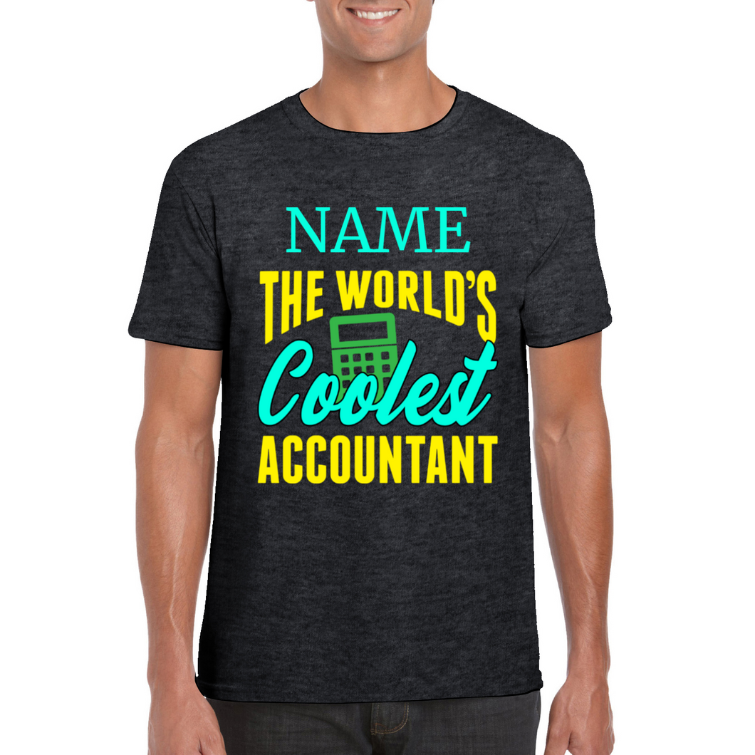 Personalized Coolest Accountant T-shirt - Accountant T-shirt - Professional T-shirt - Bookkeeper Appreciation Gift - Gift for Accountant