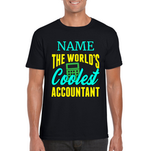 Load image into Gallery viewer, Personalized Coolest Accountant T-shirt - Accountant T-shirt - Professional T-shirt - Bookkeeper Appreciation Gift - Gift for Accountant
