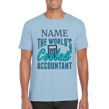 Load image into Gallery viewer, Personalized Coolest Accountant T-shirt - Accountant T-shirt - Professional T-shirt - Bookkeeper Appreciation Gift - Gift for Accountant
