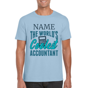 Personalized Coolest Accountant T-shirt - Accountant T-shirt - Professional T-shirt - Bookkeeper Appreciation Gift - Gift for Accountant